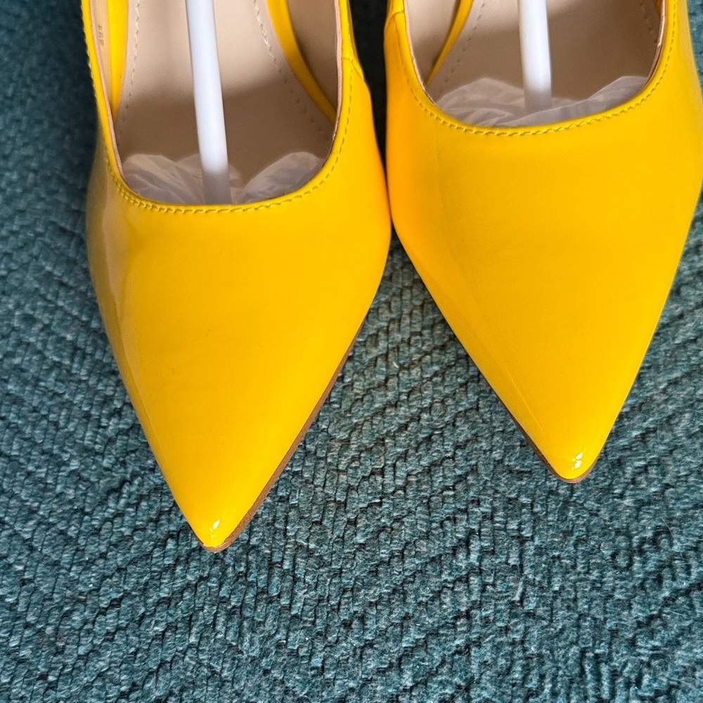 Nine West - Yellow Women's Heels - Picture 3 of 4